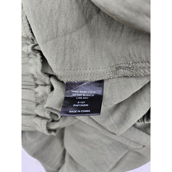 NWOT Evereve Olive Green Jogger Pants Womens S Pockets Elastic Waist - Picture 4 of 4